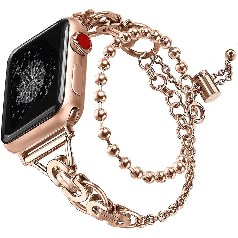 For Apple Watch Series 9 8 7 41mm SE (2023) SE SE (2022) 6 5 4 40mm 3 2 1 38mm Watch Band Stainless Steel Bracelet Wristband Strap For Apple Watch Series 9 8 7 41mm SE (2023) SE SE (2022) 6 5 4 40mm 3 2 1 38mm Watch Band Stainless Steel Bracelet Wristband Strap